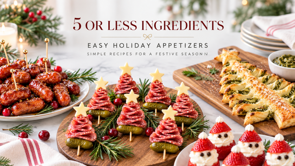 5 or Less Ingredients: 5 Easy Holiday Appetizers for Your Next Party