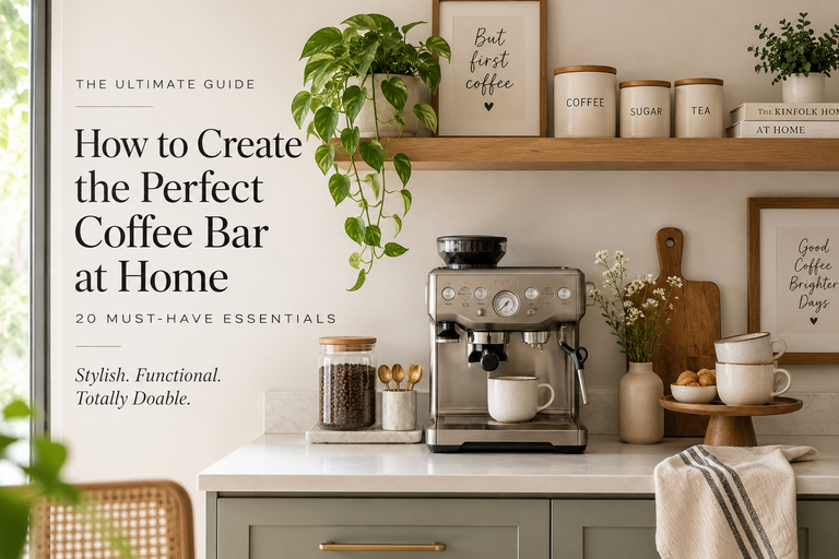 How to Create the Perfect Coffee Bar at Home (20 Must-Have Essentials)