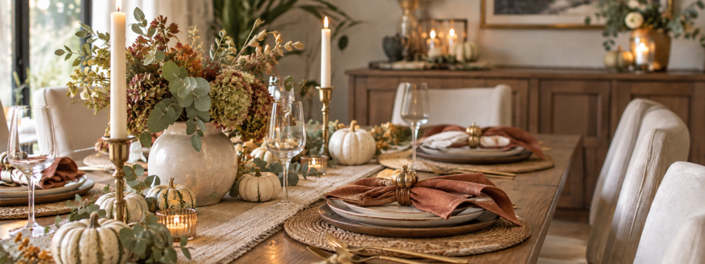 Skip the Orange Overload: 10 Thanksgiving Table Decor Finds for an Elegant Table