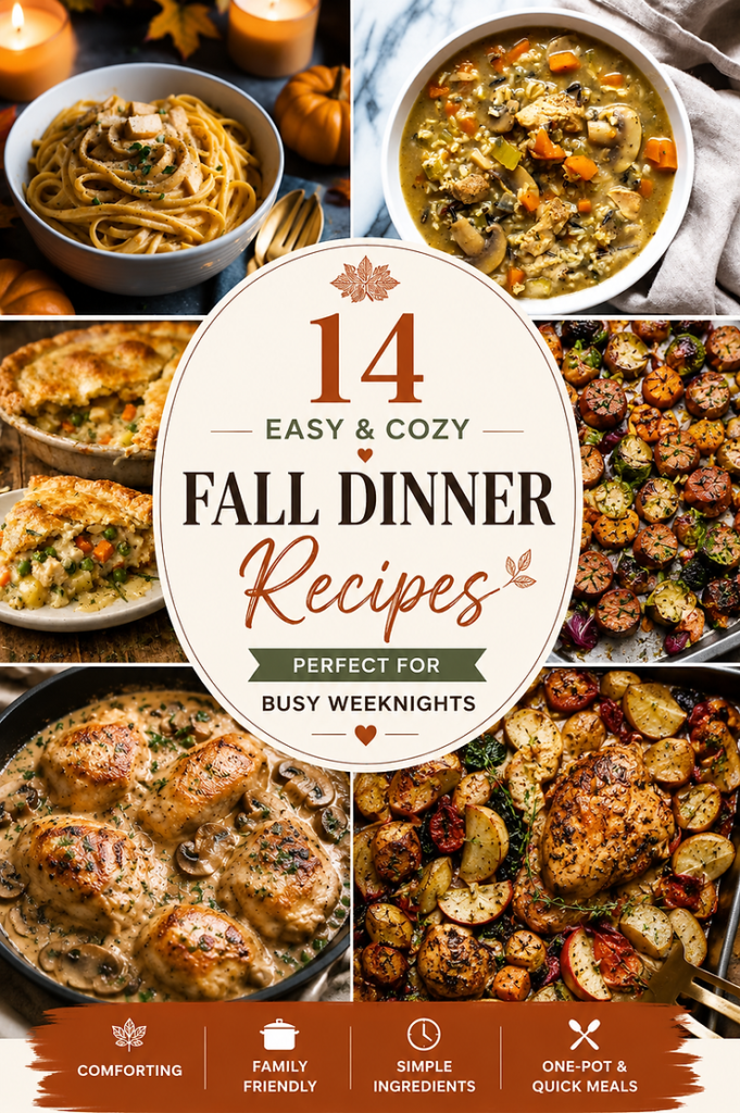 14 Easy Fall Dinner Ideas for Cozy Weeknight Meals